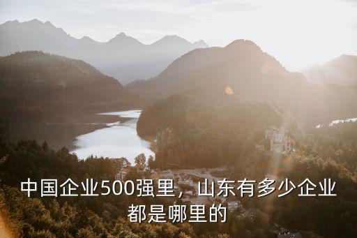 山東臨沂地區(qū)有多少中國(guó)企業(yè)沁陽(yáng),中國(guó)企業(yè)500強(qiáng)里