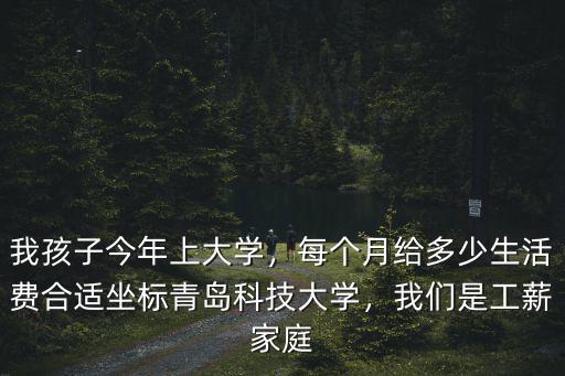 我孩子今年上大學(xué)，每個月給多少生活費合適坐標(biāo)青島科技大學(xué)，我們是工薪家庭