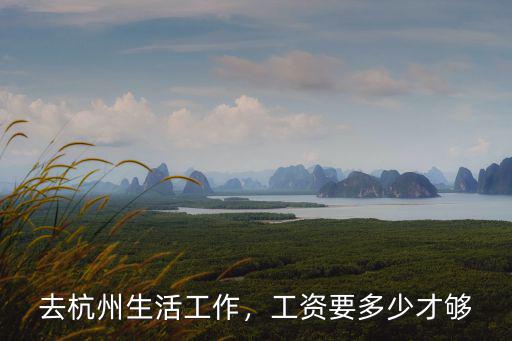去杭州生活工作，工資要多少才夠