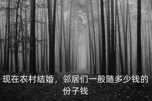 山東侄女結婚隨多少份子錢,娘家侄兒結婚該隨多少份子錢