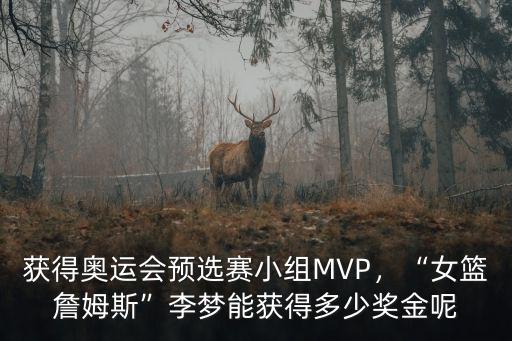 獲得奧運會預選賽小組MVP，“女籃詹姆斯”李夢能獲得多少獎金呢