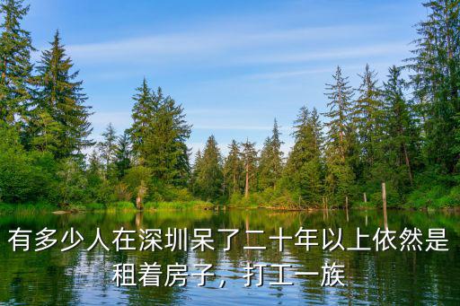 有多少人在深圳呆了二十年以上依然是租著房子，打工一族