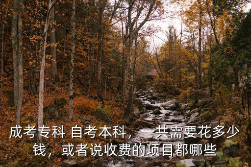 浙江省大專自考本科要多少錢,成考專科 自考本科