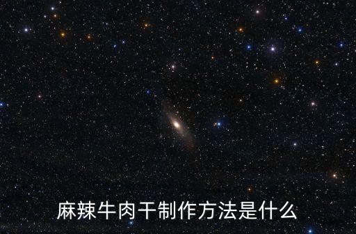 麻辣牛肉干制作方法是什么