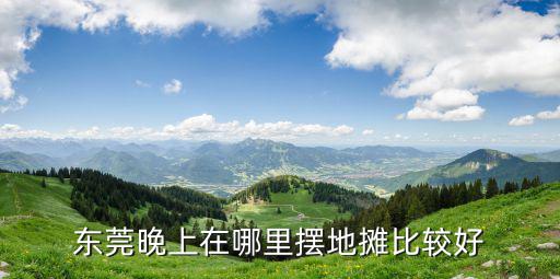 東莞晚上在哪里擺地?cái)偙容^好