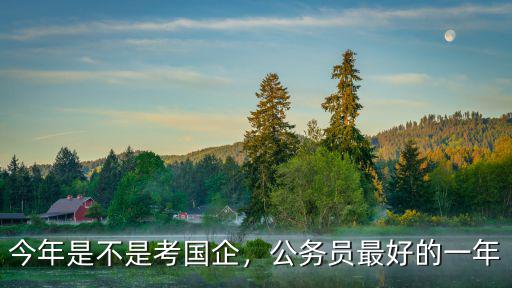 今年是不是考國企，公務(wù)員最好的一年