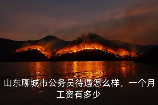 山東聊城市公務員待遇怎么樣，一個月工資有多少