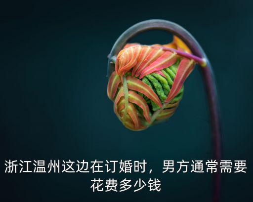 溫州訂婚給女方多少買金,浙江溫州這邊在訂婚時