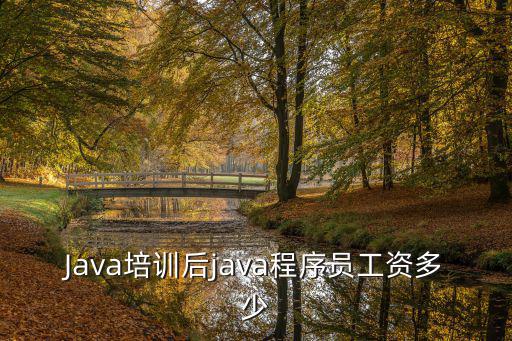 Java培訓后java程序員工資多少