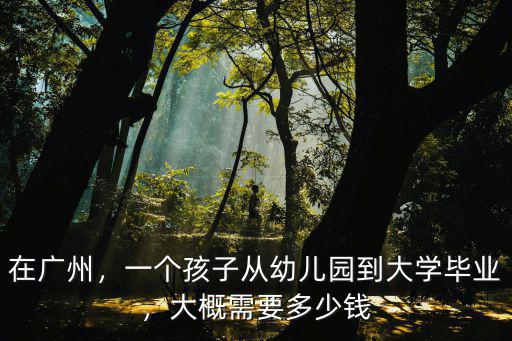 廣州打個孩子多少錢,在廣州帶兩孩子