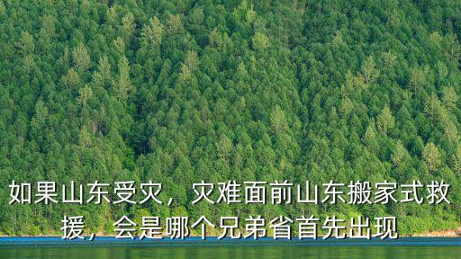 如果山東受災，災難面前山東搬家式救援，會是哪個兄弟省首先出現