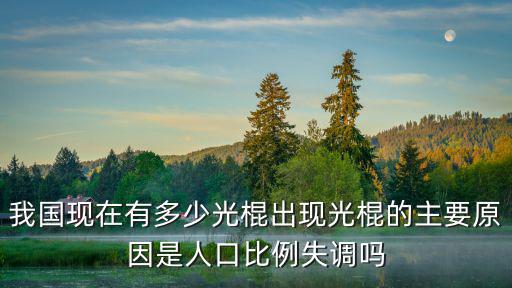 菏澤現在有多少光棍,我國現在有多少光棍