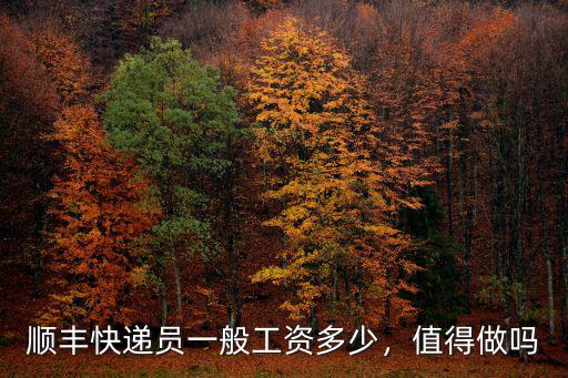 珠海快遞員工資是多少,順豐快遞員一般工資多少