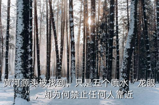 黃河源頭在哪里怎么畫,黃河源頭被找到