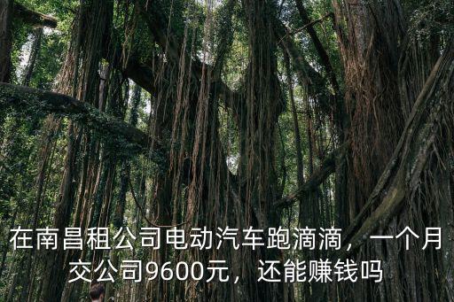 在紹興租車跑滴滴能賺多少錢,在南昌租公司電動汽車跑滴滴