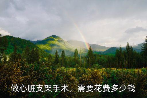 濟南三院能做心臟支架多少錢,做心臟支架手術
