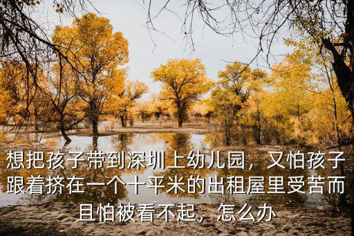 想把孩子帶到深圳上幼兒園，又怕孩子跟著擠在一個十平米的出租屋里受苦而且怕被看不起，怎么辦