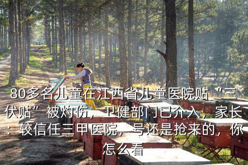 80多名兒童在江西省兒童醫院貼“三伏貼”被灼傷，衛健部門已介入，家長：較信任三甲醫院，號還是搶來的，你怎么看