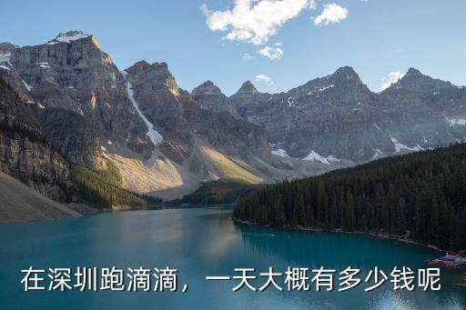 在深圳打滴滴35公里多少錢,在深圳跑滴滴
