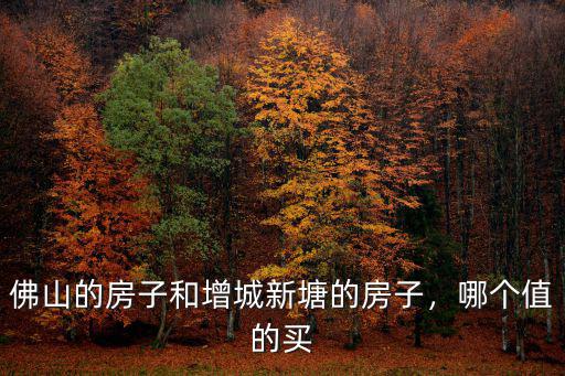 佛山千燈湖和新塘哪里買房好,廣州新塘和惠陽大亞灣