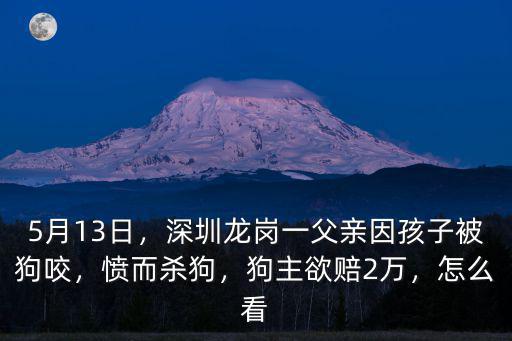 深圳被狗咬怎么判刑,深圳龍崗一父親因孩子被狗咬