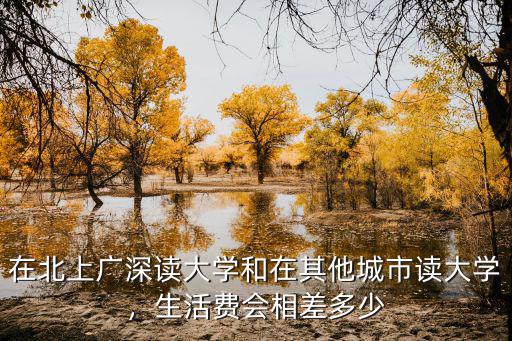 深圳讀大學生活費多少錢,讀個大學要花多少錢