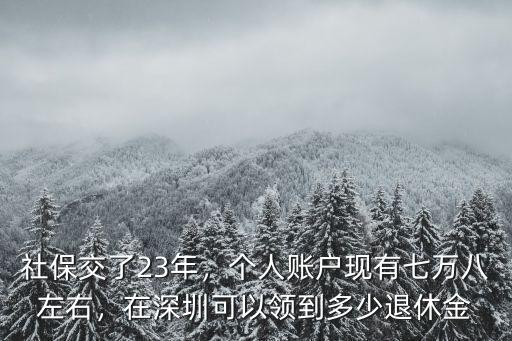 在深圳繳納怎么領退休金,在深圳交社保16年
