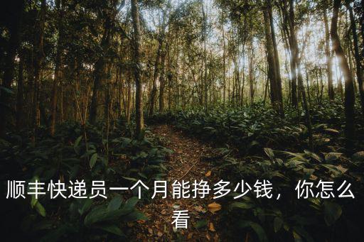 杭州順豐快遞底薪一般多少,順豐快遞員一般工資多少