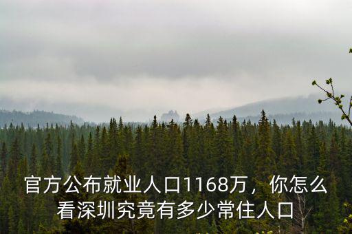 深圳有多少常住人,深圳究竟有多少常住人口