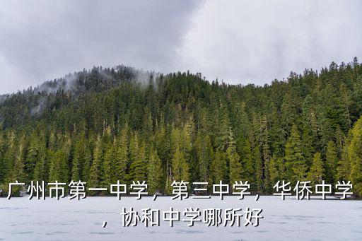 協和中學廣州高考怎么樣,廣州市第一中學