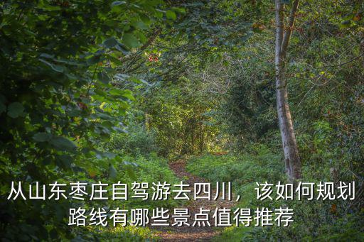 從山東棗莊自駕游去四川，該如何規劃路線有哪些景點值得推薦