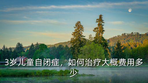 3歲兒童自閉癥，如何治療大概費用多少