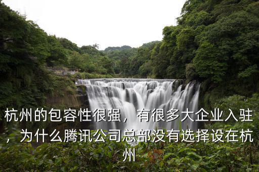 杭州有多少大公司的總部,杭州的包容性很強