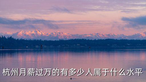 快手電商杭州多少人,杭州月薪過萬的有多少人