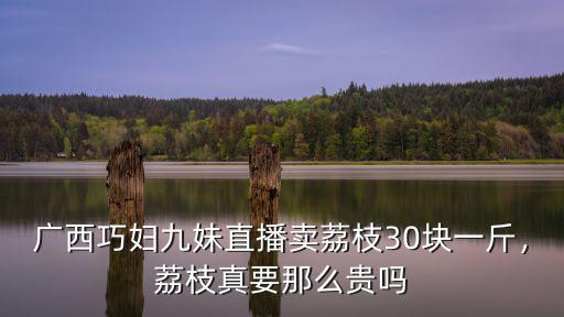 廣西巧婦九妹直播賣荔枝30塊一斤，荔枝真要那么貴嗎