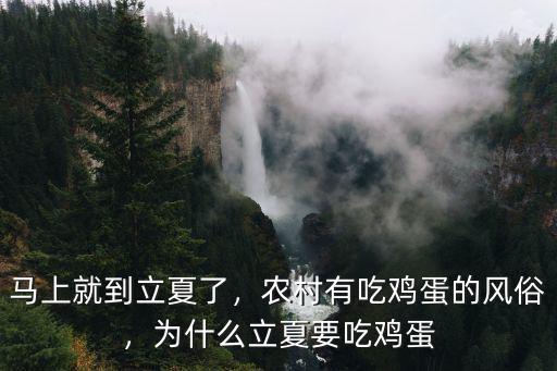 立夏吃雞蛋是廣東哪里的風(fēng)俗,農(nóng)村有吃雞蛋的風(fēng)俗