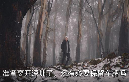 準備離開深圳了，還有必要保留車牌嗎