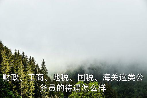 財政、工商、地稅、國稅、海關(guān)這類公務(wù)員的待遇怎么樣