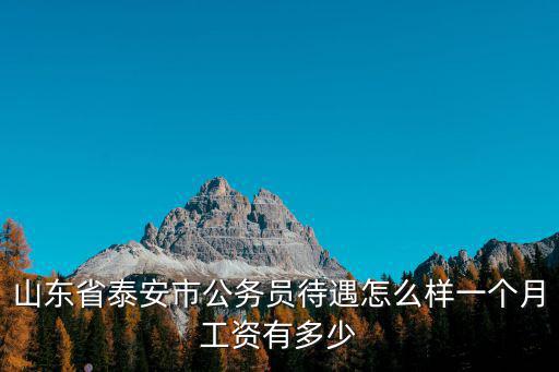 菏澤公務員一個月多少錢,一個月工資大概有多少