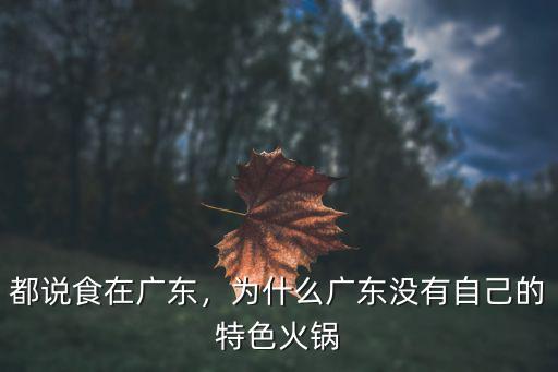 廣東火鍋怎么火起來的,都說食在廣東