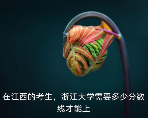 江西去浙江讀二本要多少分,在江西的考生