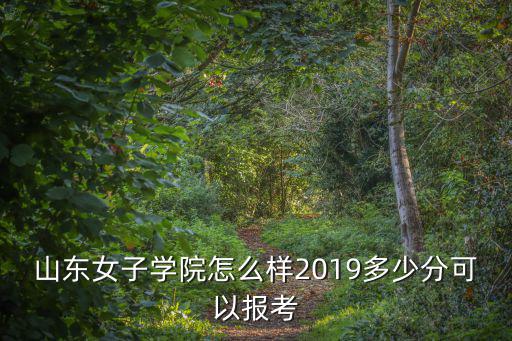 山東女子學院怎么樣2019多少分可以報考