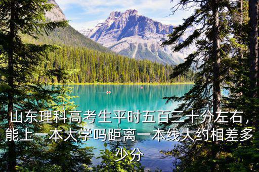 大學山東一本是多少分,距離一本線大約相差多少分