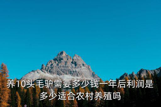 養(yǎng)10頭毛驢需要多少錢一年后利潤是多少適合農(nóng)村養(yǎng)殖嗎