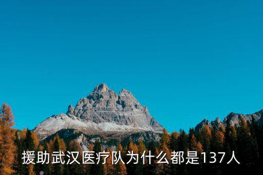 援助武漢醫療隊為什么都是137人