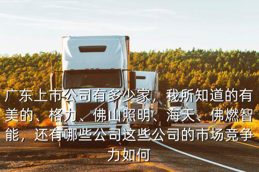 佛山市上市公司有多少家,廣東上市公司有多少家