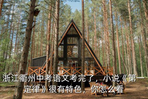 浙江衢州中考語文考完了，小說《第一定律》很有特色，你怎么看