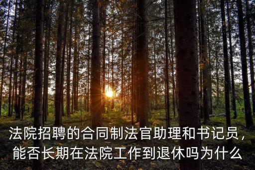 法院招聘的合同制法官助理和書記員，能否長期在法院工作到退休嗎為什么
