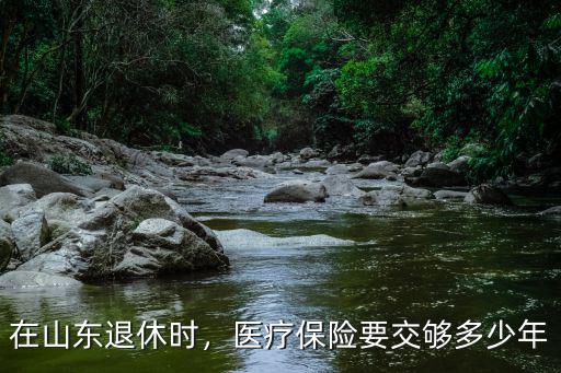 棗莊山亭醫保交多少年能辦退休,在山東退休時