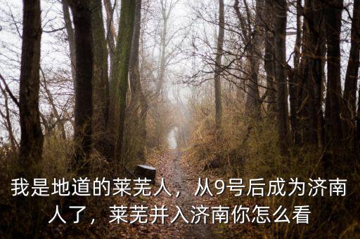我是地道的萊蕪人，從9號后成為濟南人了，萊蕪并入濟南你怎么看